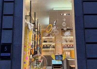 Décors de vitrine de Noël pour commerce
