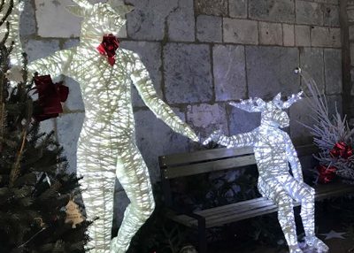 Décoration extérieure de Noël pour rue et espace public de collectivité
